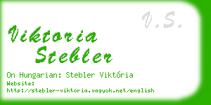 viktoria stebler business card